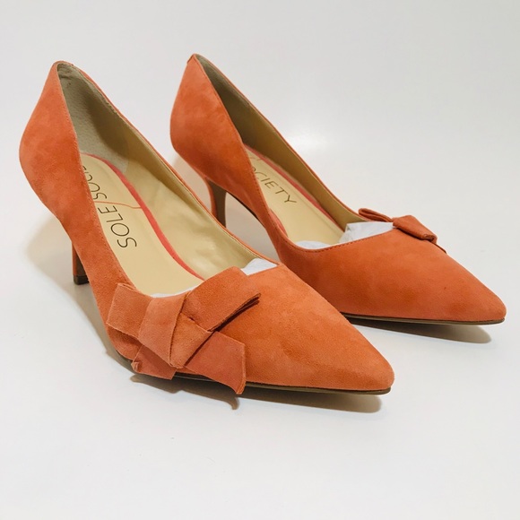 Sole Society Shoes - New! Sole Society Peace Suede Leather Heels 9 1/2”